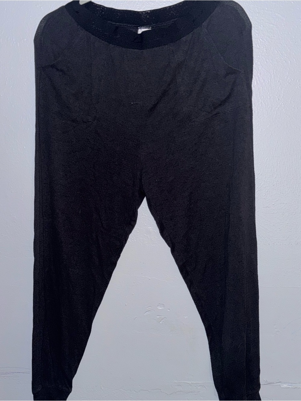 PINK Victoria's Secret Black Sleepwear Top with Subtle Pink Detail